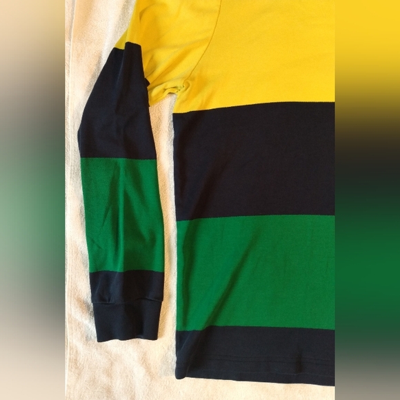 POLO Ralph Lauren HI TECH striped T-Shirt Hoodie - NWOT - Classic MENS Medium - Picture 8 of 14